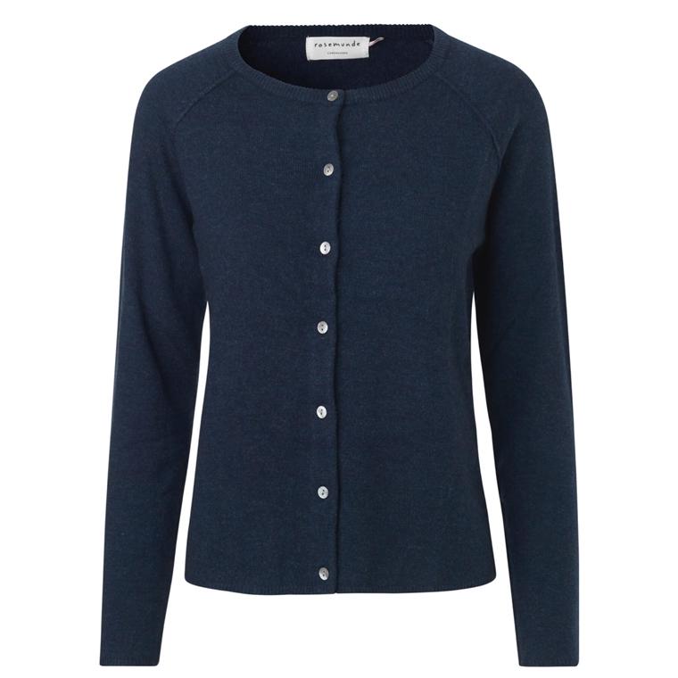 Rosemunde Uld & Cashmere Cardigan, Navy 